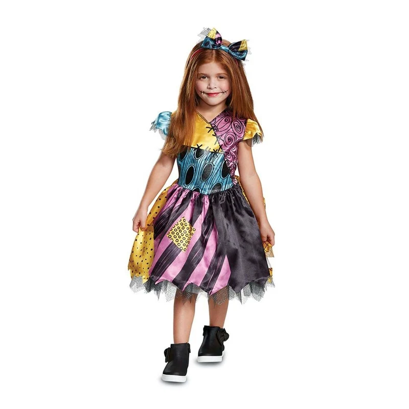 Disney Nightmare Before Christmas Sally Dress Costume for Babies and Toddlers, Patchwork Dress