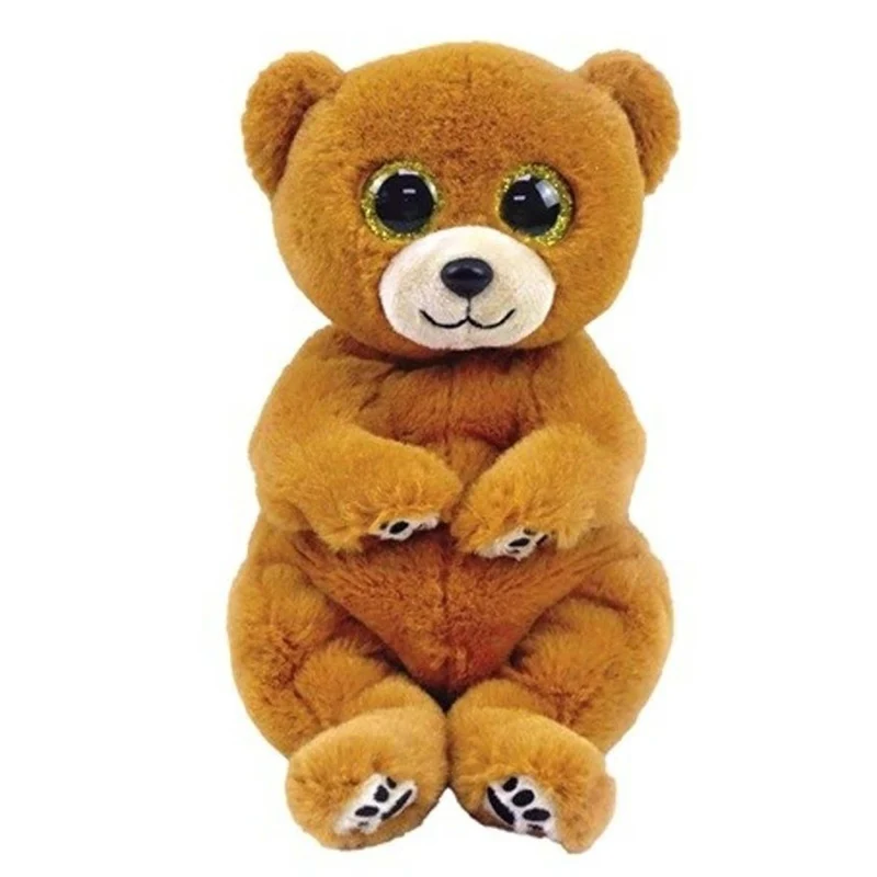 TY Beanie Bellies Bear Plush, Duncan, 8 Inches, 1 Count
