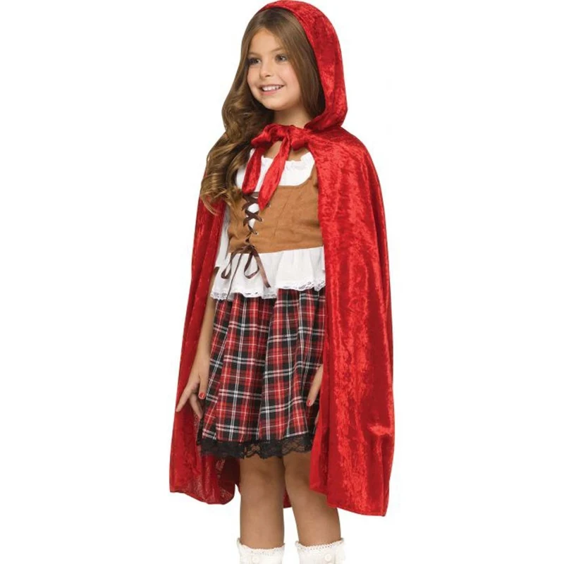 Red Riding Hood Costume for Kids, Dress and Red Hood