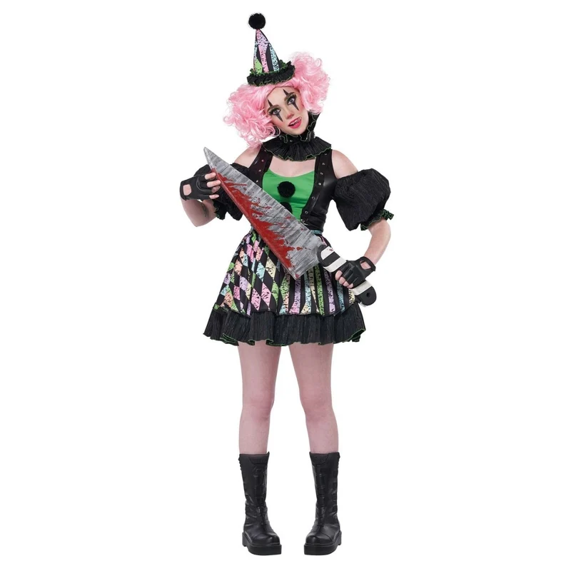 Sweet but Psycho Clown Costume for Adults
