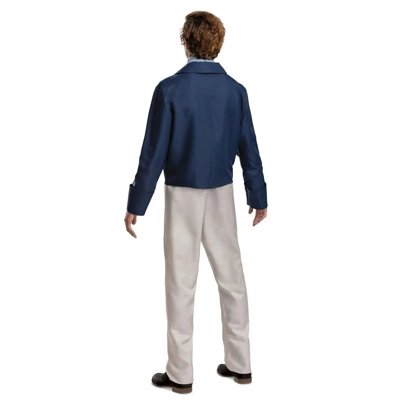 Disney Little Mermaid Prince Eric Deluxe Jumpsuit Costume for Adults, Prince Costume