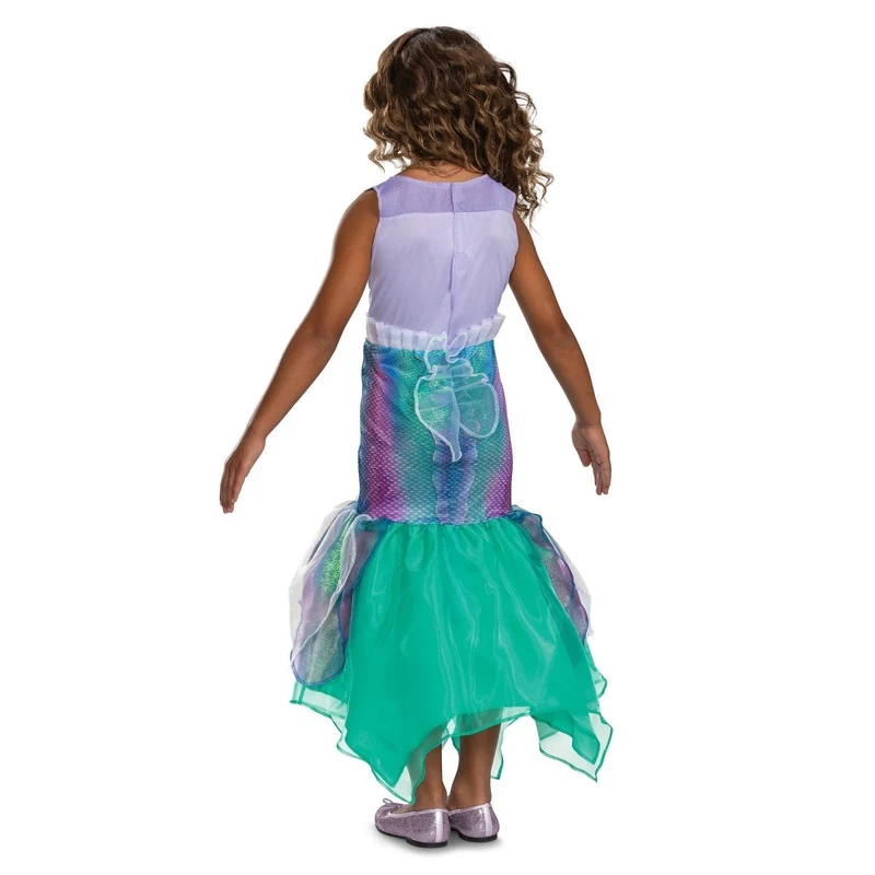 Disney Little Mermaid Ariel Deluxe Dress Costume for Kids, Mermaid Dress