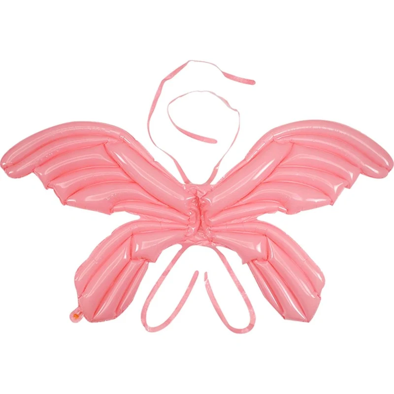 Pink Macaroon Butterfly Balloon Wings, 1 Count