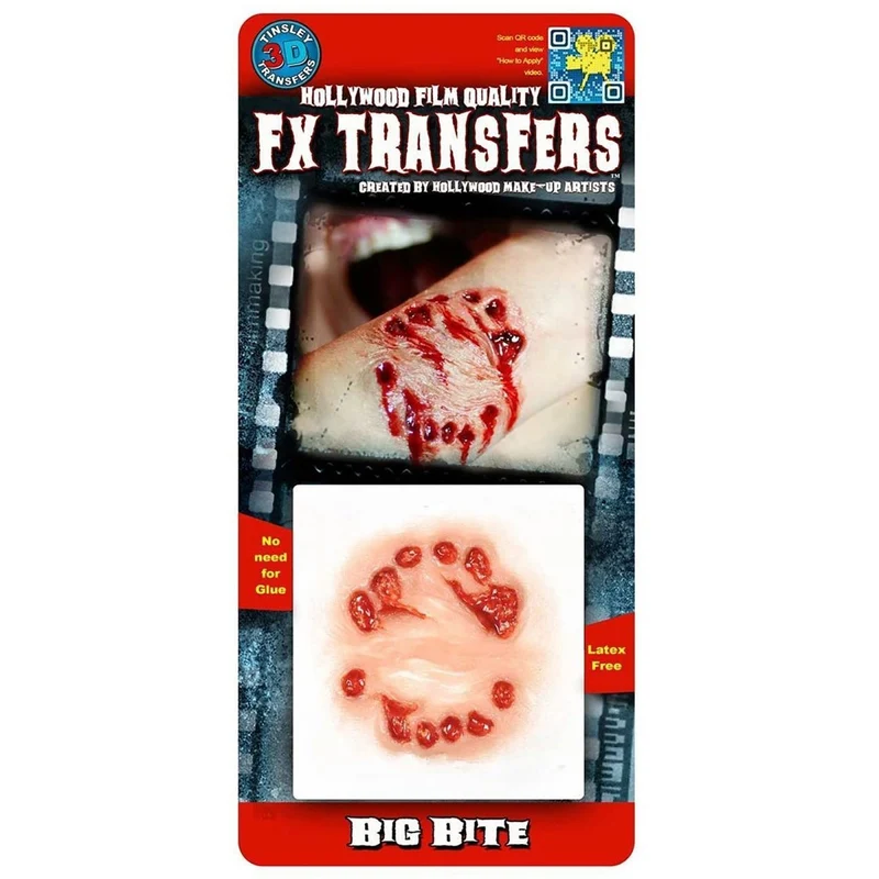 3D FX Transfers Big Bite Latex Free Prosthetic, 1 Count