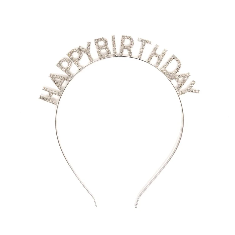 Happy Birthday Rhinestone Headband for Kids, 1 Count