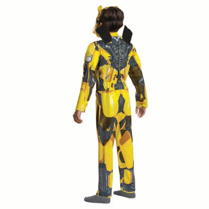 Transformers Bumblebee Muscle Jumpsuit Costume for Kids, Yellow Muscle Jumpsuit