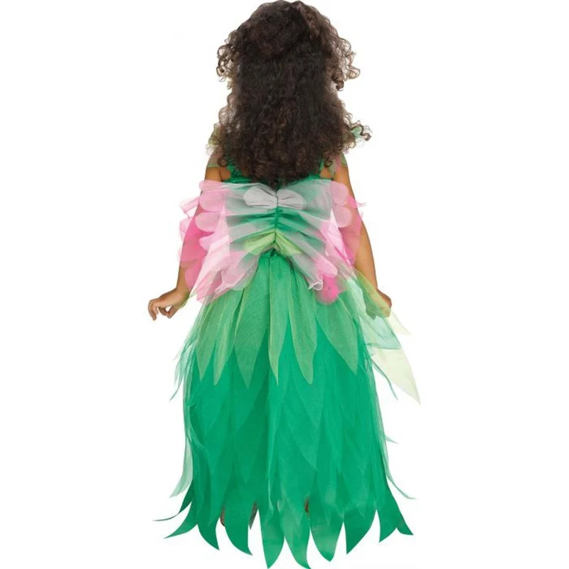 Woodland Fairy Costume for Toddlers, Green and Pink Dress