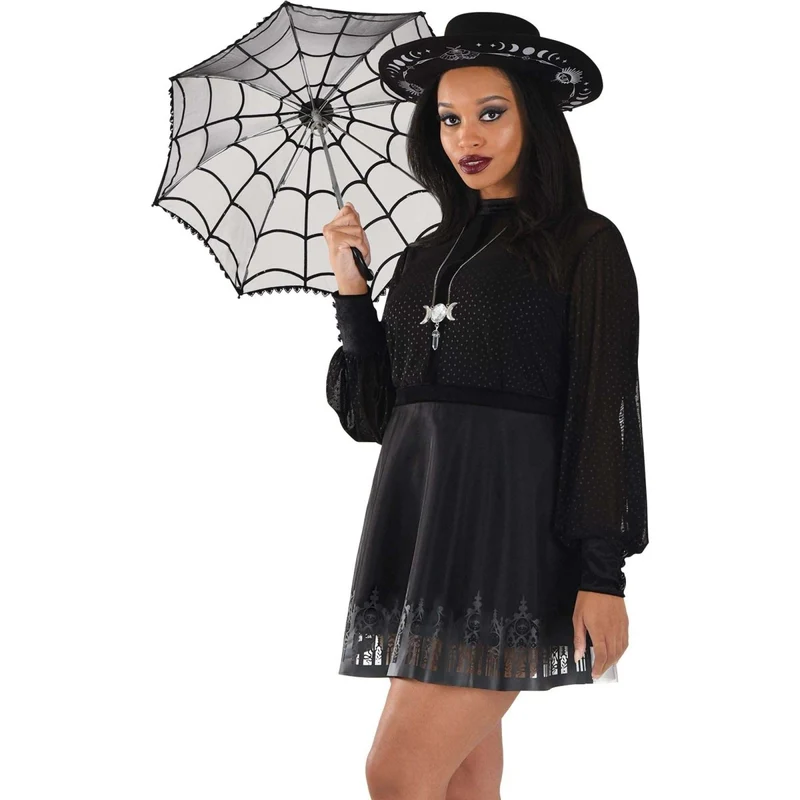 Black Sheer Witch Dress for Adults