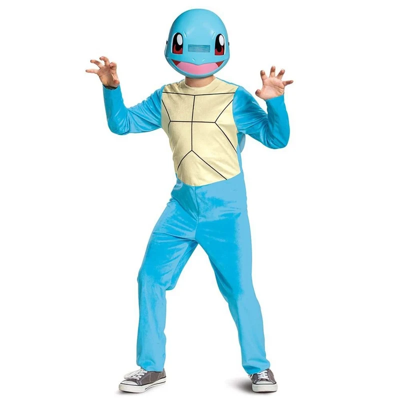 Pokémon Squirtle Jumpsuit Costume for Kids, Blue Jumpsuit