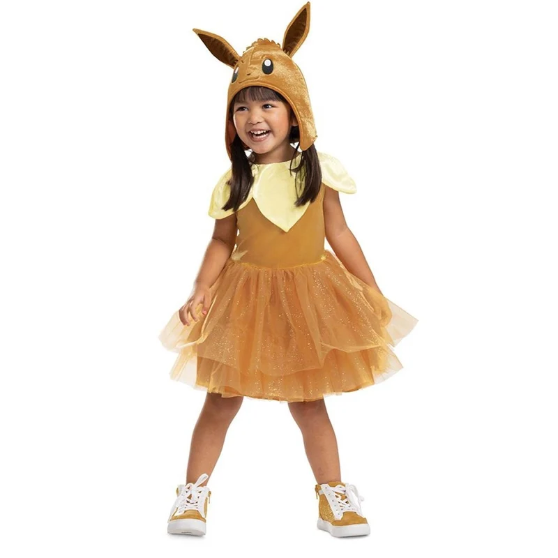 Pokémon Eevee Tutu Dress Costume for Babies and Toddlers, Brown Tutu Dress