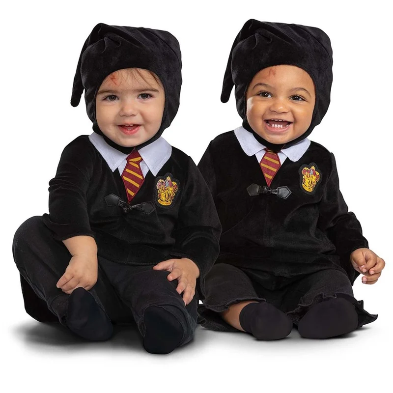 Harry Potter Gryffindor Classic Robe Costume for Babies, Black Dress