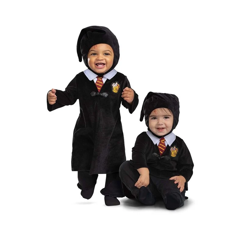 Harry Potter Gryffindor Classic Robe Costume for Babies, Black Dress