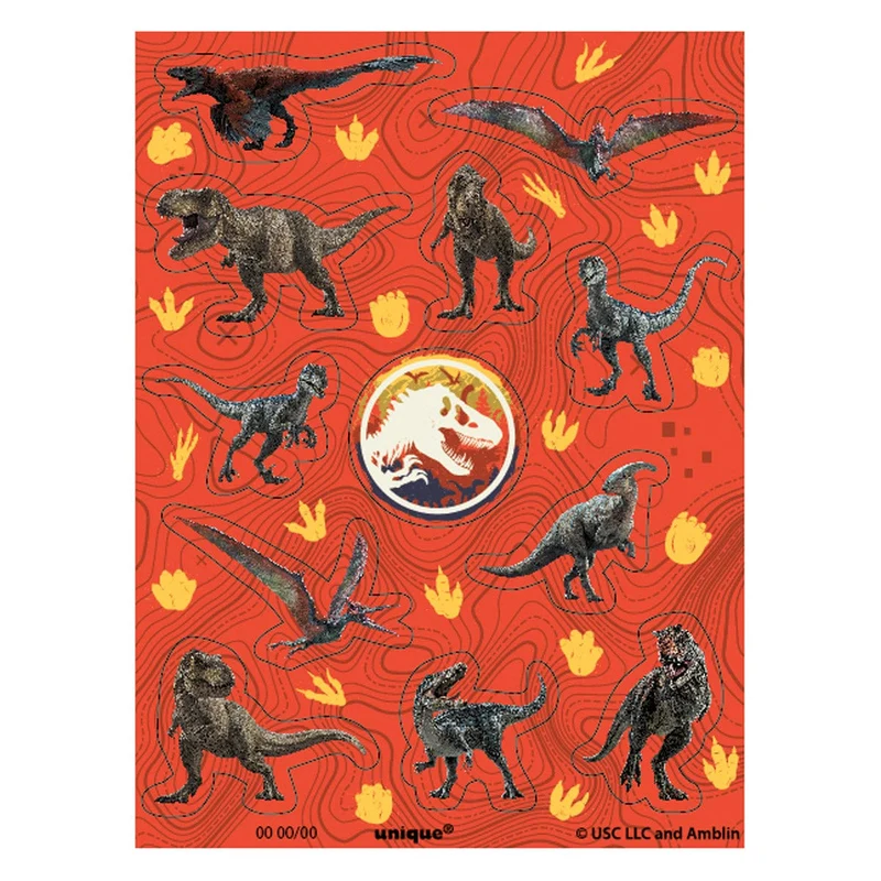 Jurassic World Mega Party Favour Pack for 8 kids, 48 Count