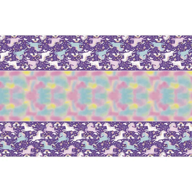 Unicorn Galaxy Rectangular Plastic Table Cover, 54 x 96 Inches, 1 Count