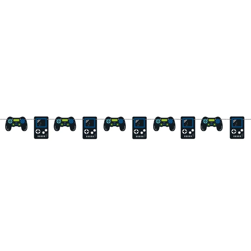 Gamer Birthday Garland Decoration, 84 Inches, 1 Count