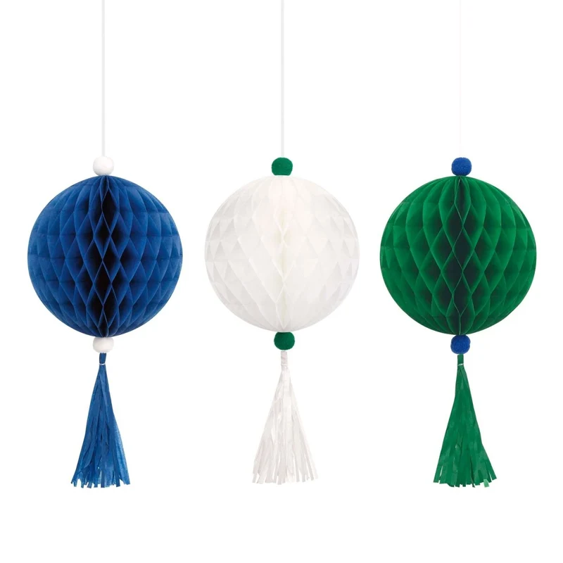 Gamer Birthday Honeycomb Hanging Decorations, 3 Count