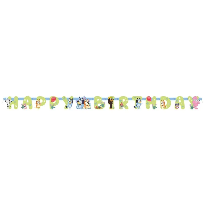 Bluey Happy Birthday Jointed Banner, 72 Inches