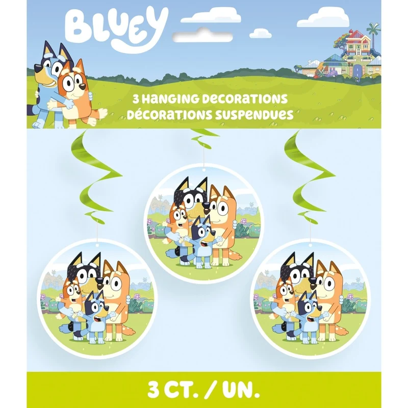 Bluey Swirl Decoration, 26 Inches, 3 Count