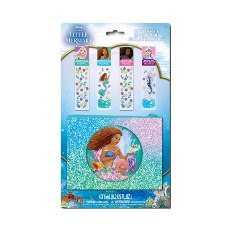 Disney The Little Mermaid Lip Gloss with Bag, 1 Count