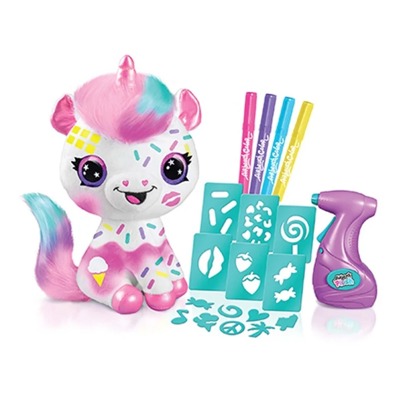 Airbrush Unicorn Plush, 1 Count