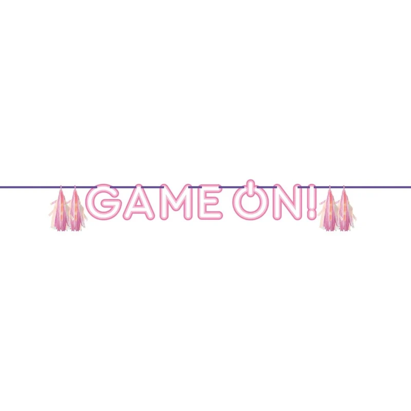 Digital Game Banner with Tassels, 65 Inches, 1 Count