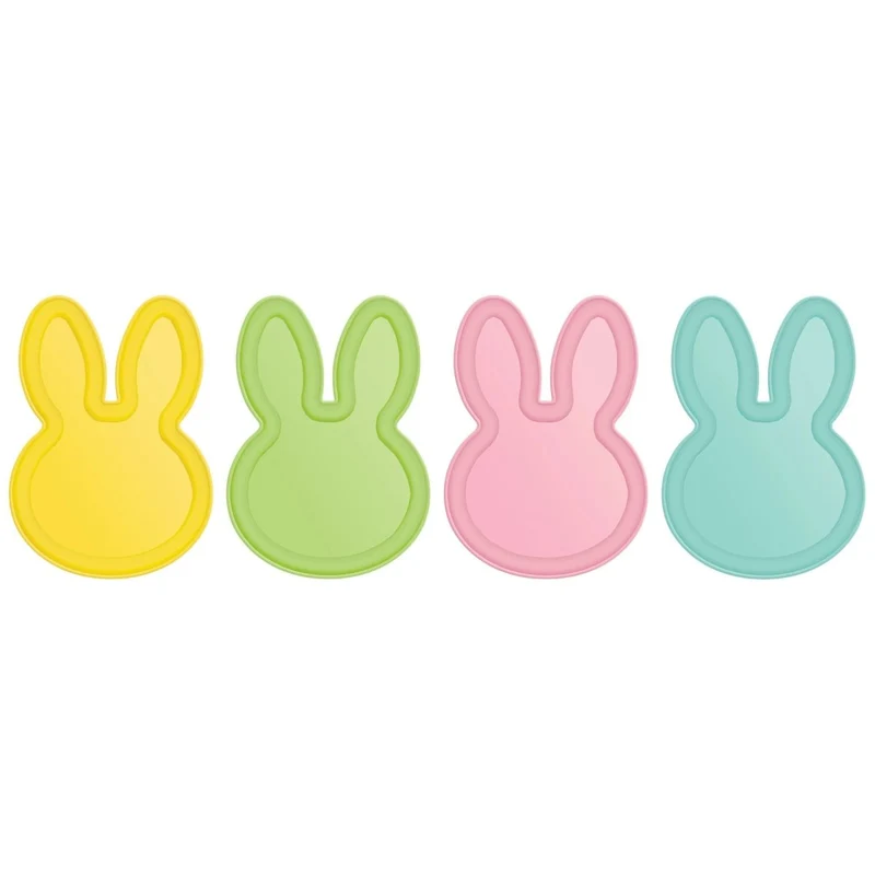 Easter Bunny Shaped Plates, 10 Inches, 4 Count