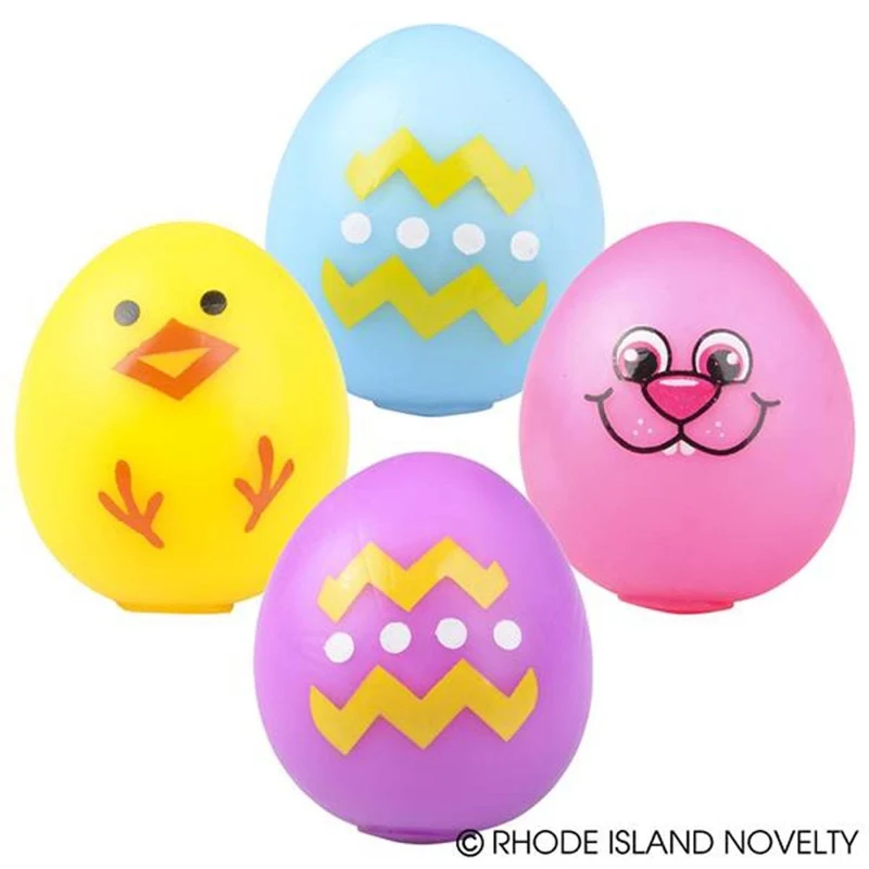Squeeze and Stretch Gummi Easter Egg, 2 Inches, Assortment, 1 Count