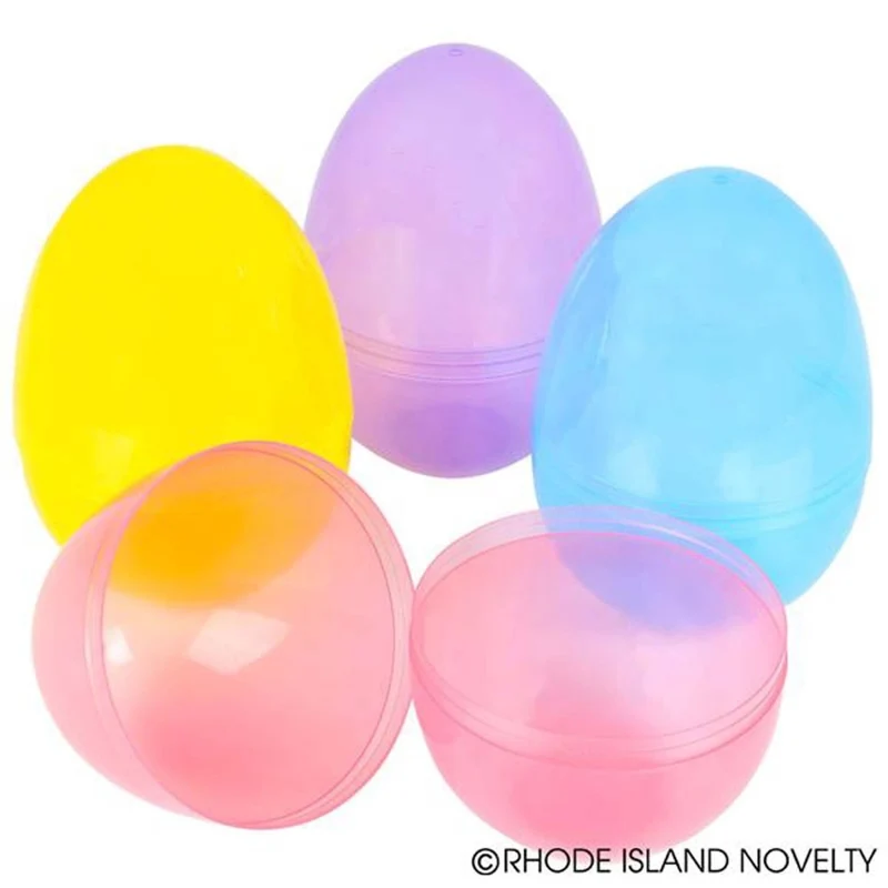 Plastic Jumbo Pastel Easter Egg, 6 Inches, Assortment, 1 Count