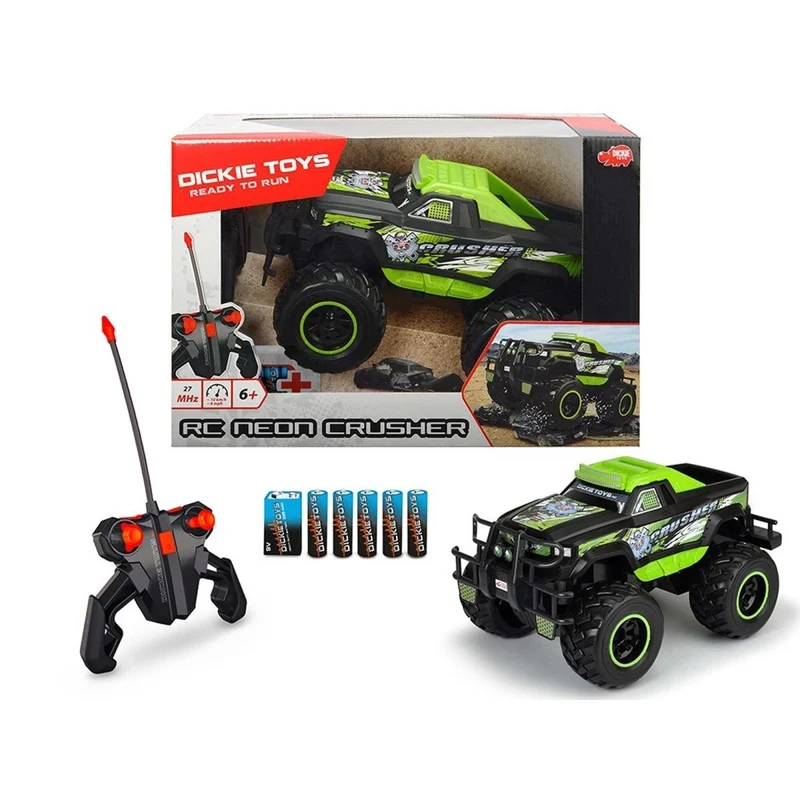 Dickie Toys, RC Neon Crusher, 12 Inches, 1 Count