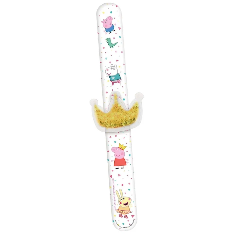 Peppa Pig Confetti Slap Bracelets, 4 Count