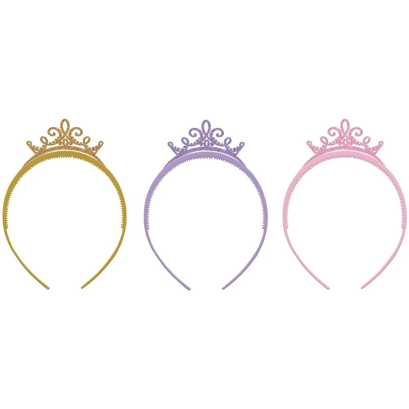 Disney Once Upon a Time Plastic Tiaras, 6 1/4 x 5 1/2 Inches, 8 Count