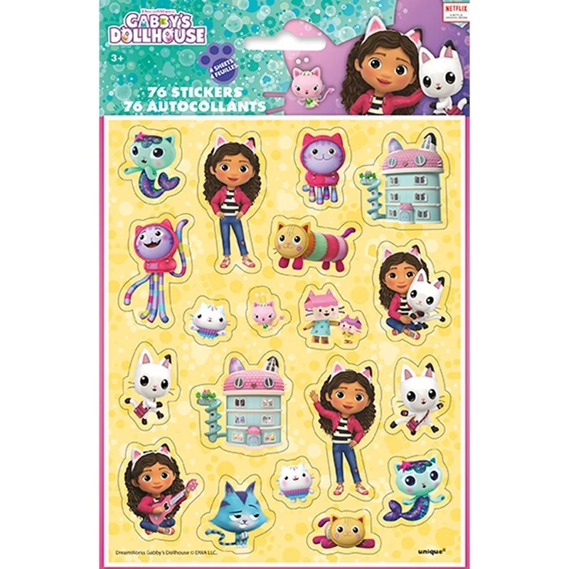 Gabby's Dollhouse Sticker Sheet, 76 Count