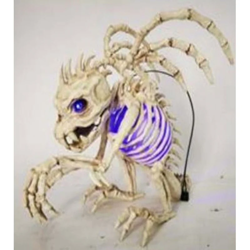 Skeleton Gargoyle with Lights