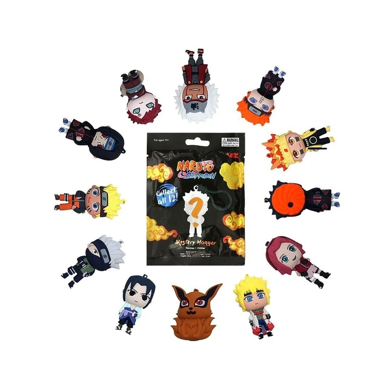 Naruto Mystery Hanger Figurine, 1,6 x 2,6 inches, Assortment, 1 Count