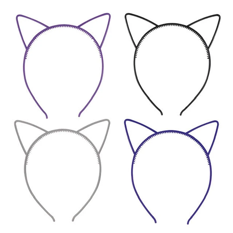 Cat Ear Headband, Assortment, 4 Count