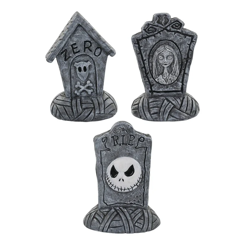 Disney, Nightmare Before Christmas, Mini Tombstones, Assortment, 5 Inches, 1 Count