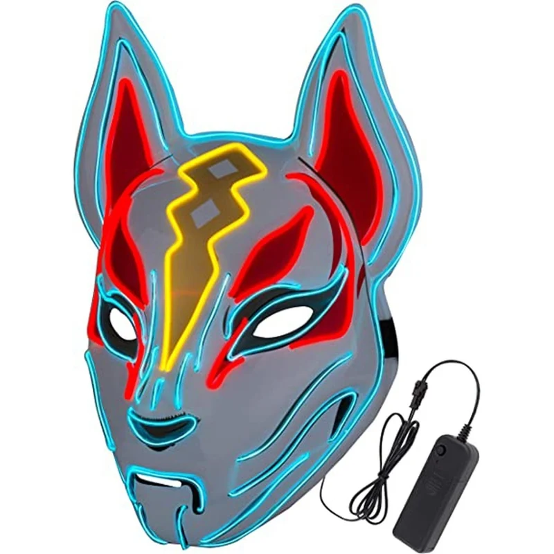 LED Fox Mask for Adults