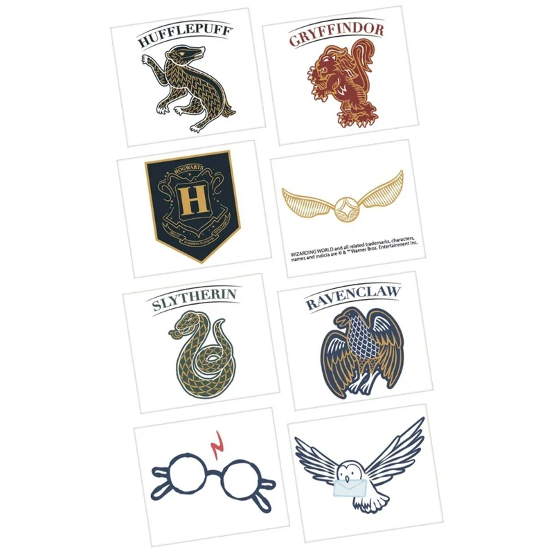 Harry Potter Tattoo Sheets, 24 Count
