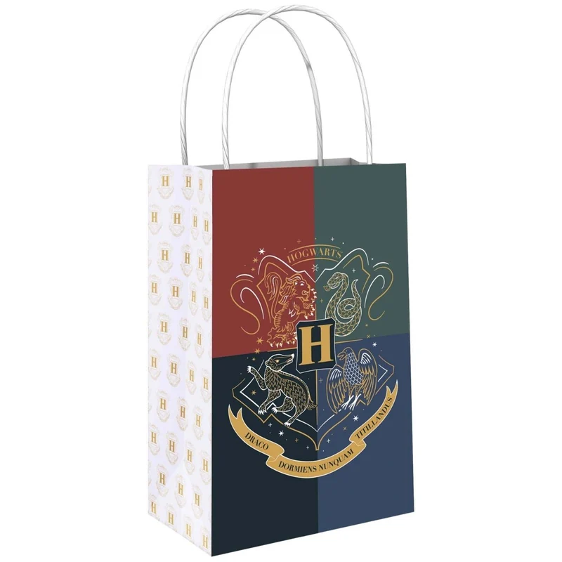 Harry Potter Printed Kraft Favour Paper Bags, 8 Count