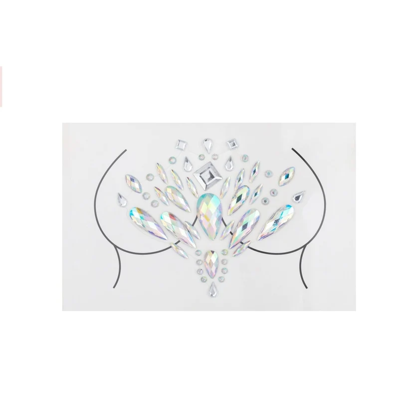 Iridscent Body Art Crystal Stickers
