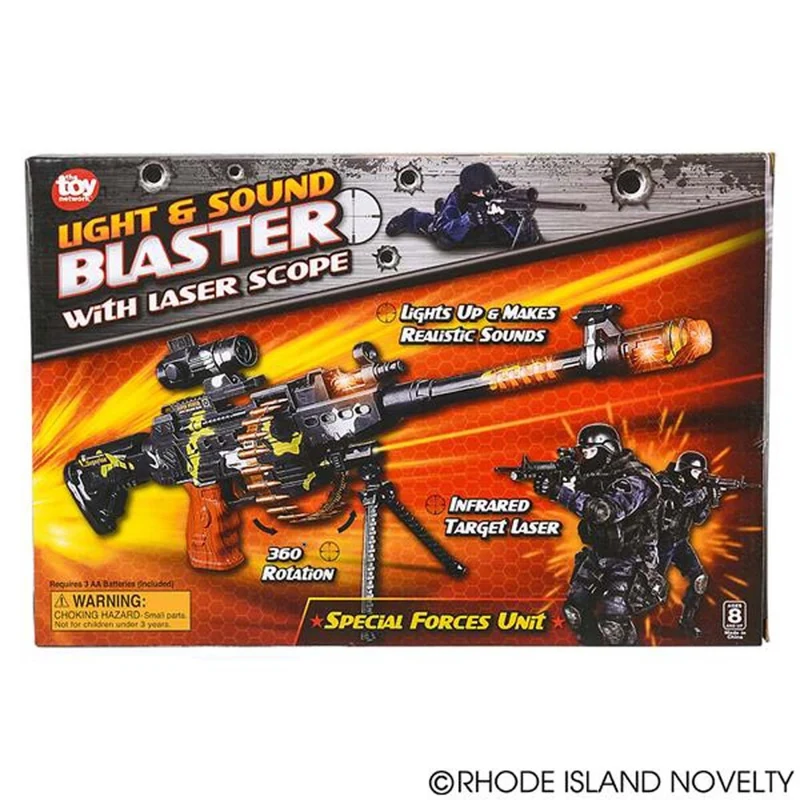 Light-Up Machine Gun with Scope, 1 Count
