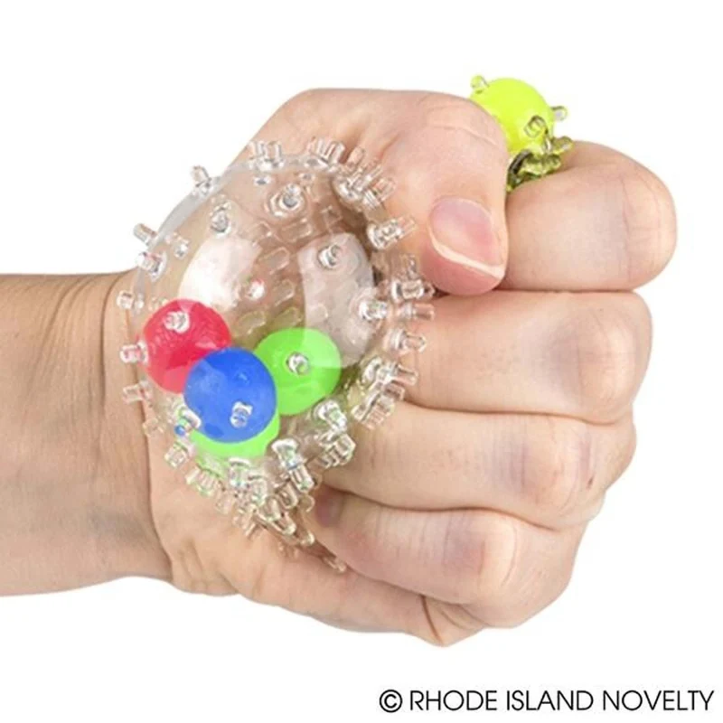 Squeezy Spiky Molecule Ball, 2.4 Inches, 1 Count