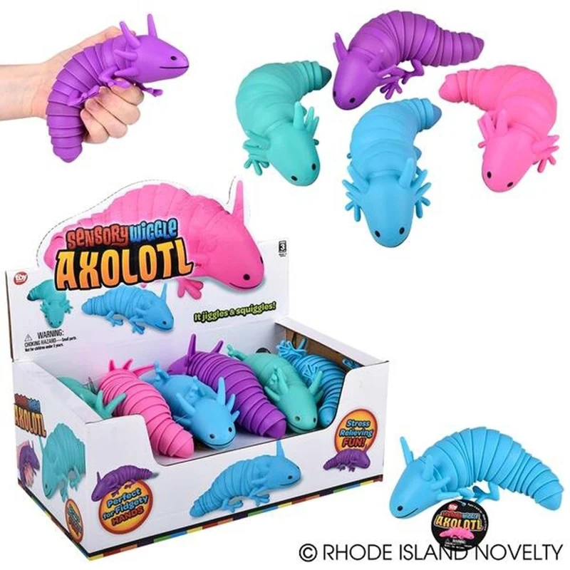 Wiggle Sensory Axolotl, Assortment, 7 Inches, 1 Count