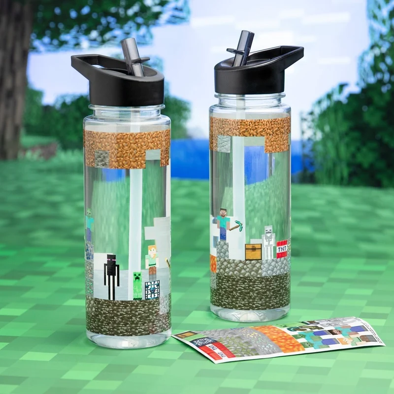 Minecraft Water Bottle With Stickers