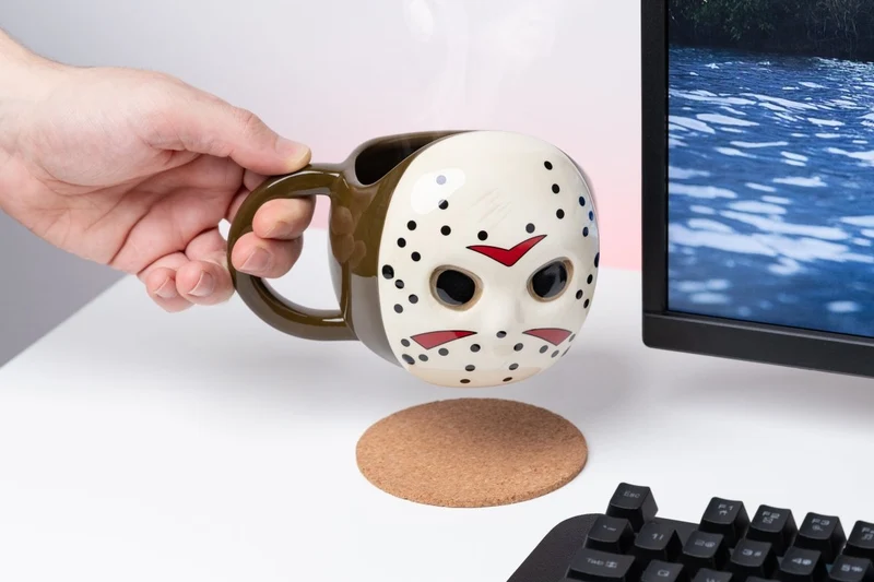 Friday the 13th Jason Freddy Mask Shaped Mug