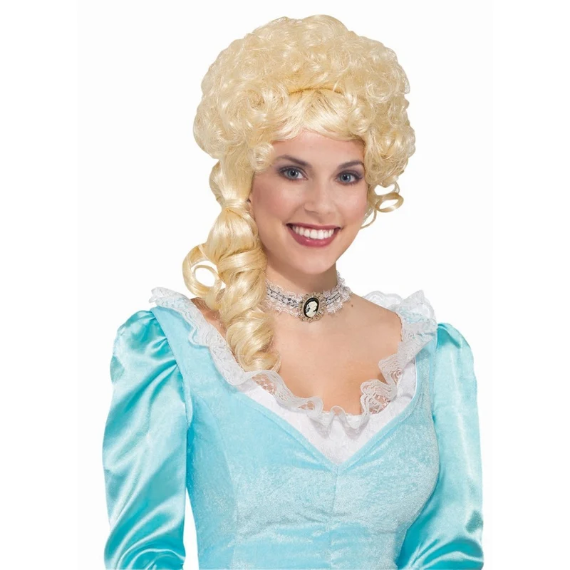 Blonde Colonial Wig for Adults