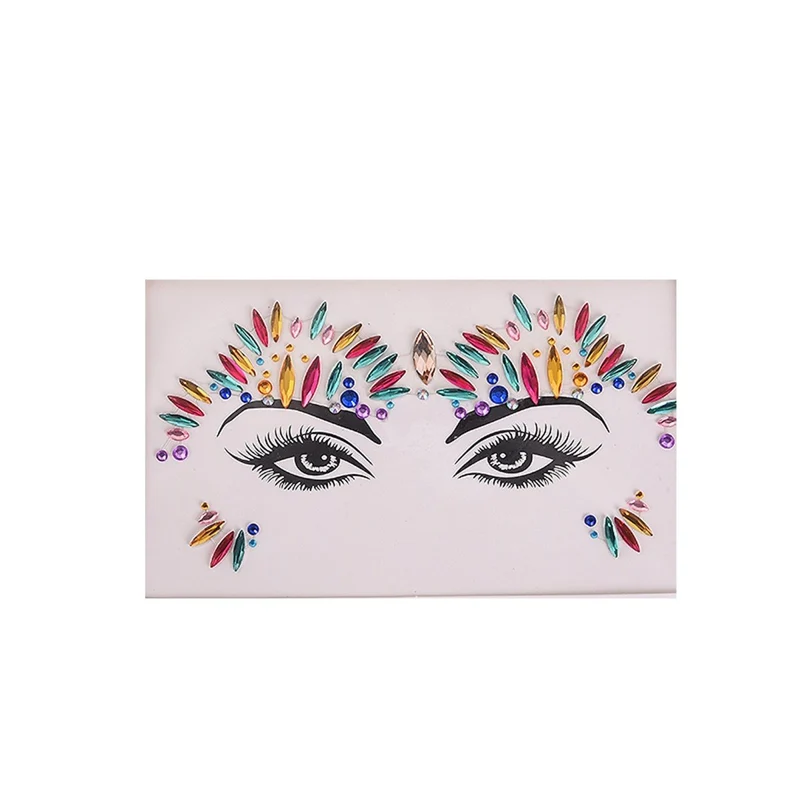 Festival Face Art Crystal Stickers