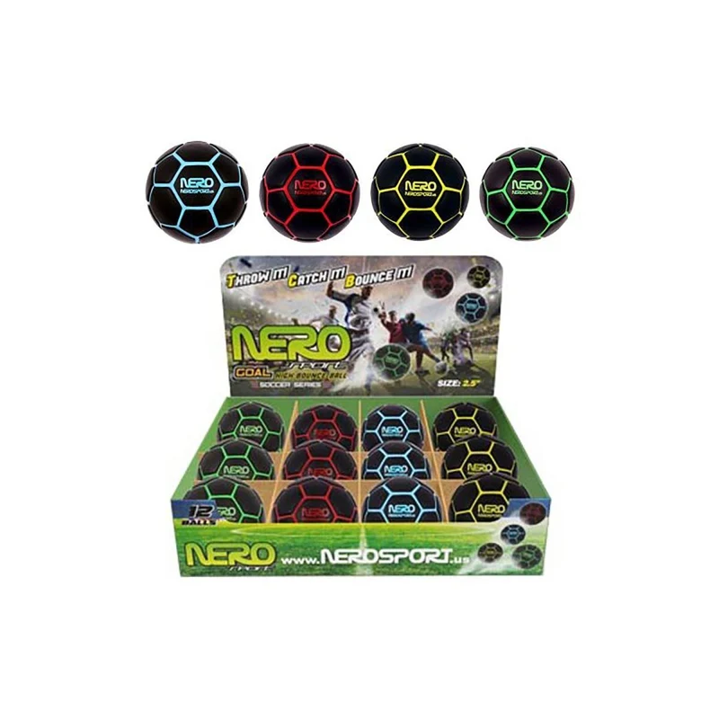 Goal High Bounce Ball, 2,5 Inches, Assortment, 1 Count