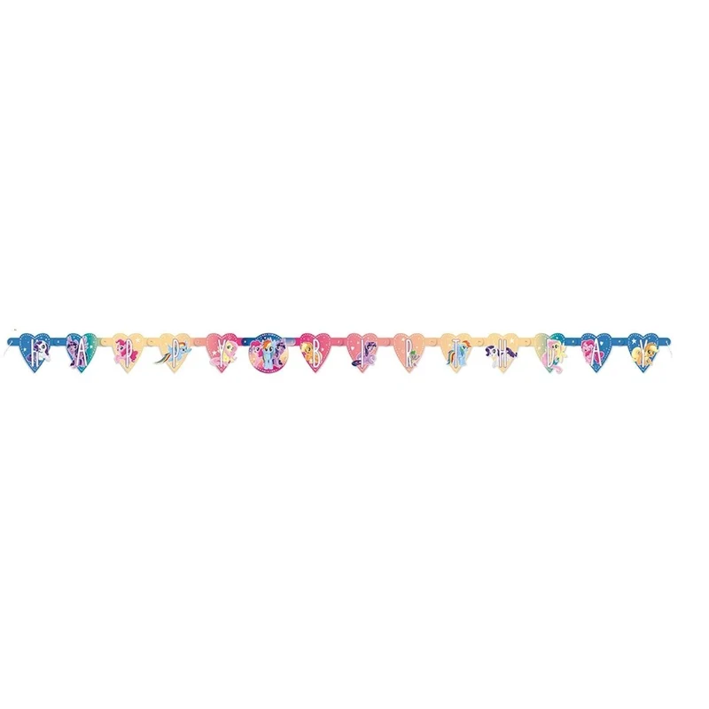 My Little Pony Happy Birthday Paper Jointed Banner, 1 Count