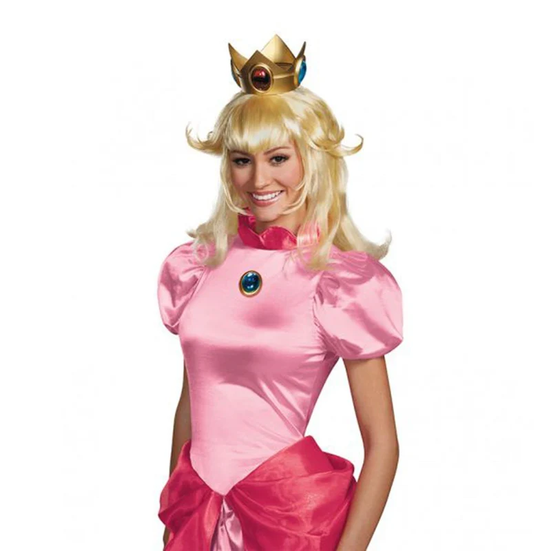 Super Mario Bros. Princess Peach Wig for Adults